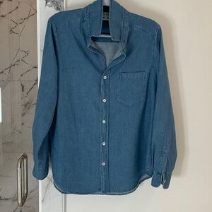 PuraCashmere Classic Denim Button Up - M